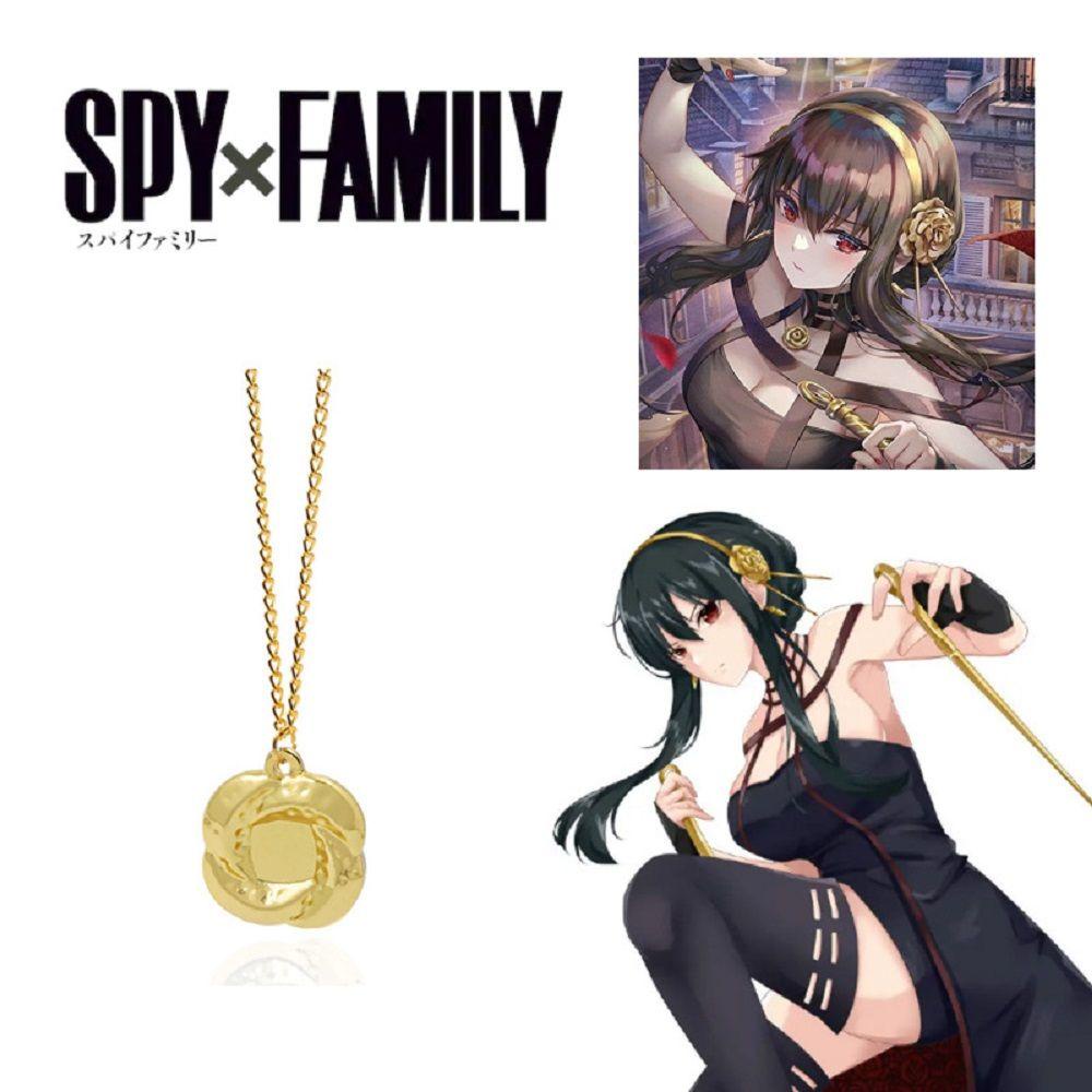 QQMALL Vòng cổ Mặt Công Chúa Thorn Phim SPY x Family Yor Forger