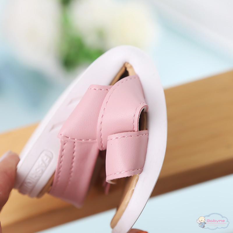 Giày sandal đính bông đơn giản dễ thương cho bé gái