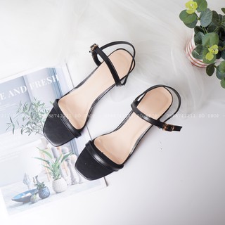 Giày sandal nữ gót vuông cao 7p ( sandal)