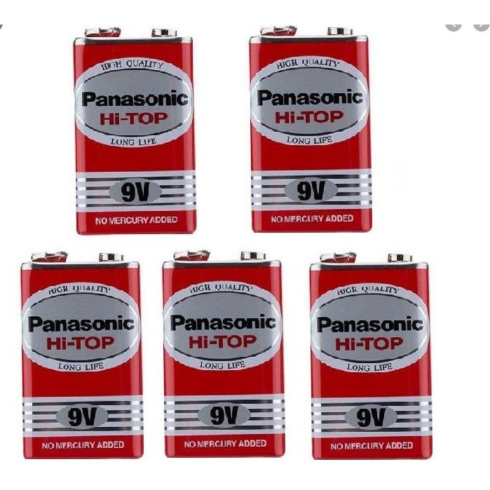 Pin 9v Vuông  Đỏ Panasonic Chính Hãng 6F22DT/1S