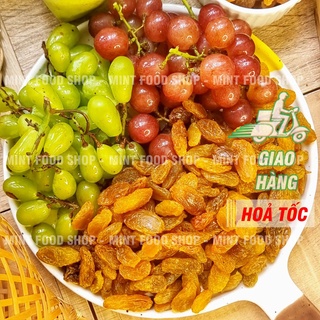 Nho Lion Vàng Sấy Dẻo Không Đường Trái To - Lon 500gr