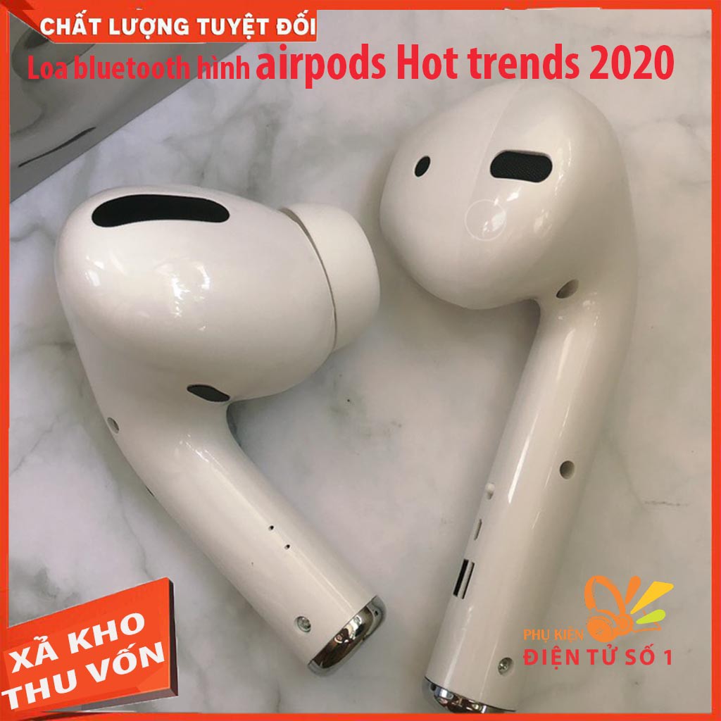 Loa bluetooth airpods [siêu to] hình airpods pro âm bas căng âm trong không rè