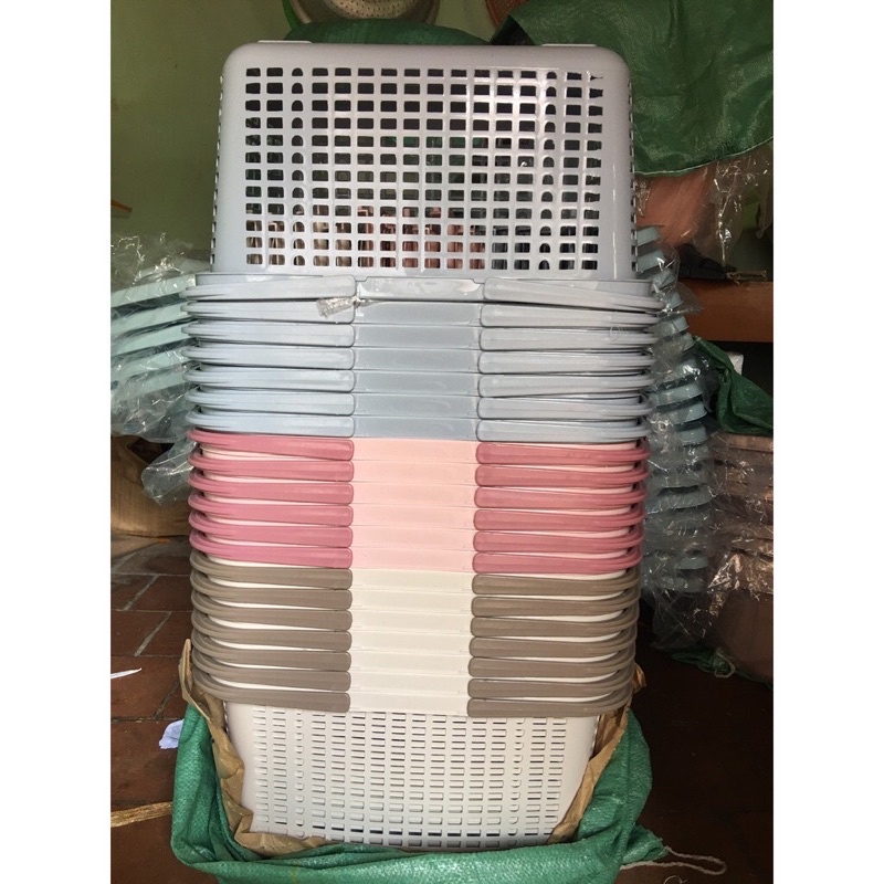 [Size TO] Làn Đi Sinh Cỡ Đại Cho Mẹ Nhựa Việt Nhật Có Quai Xách Tiện Lợi, Giỏ Đựng Đồ Cho Bé Sơ Sinh