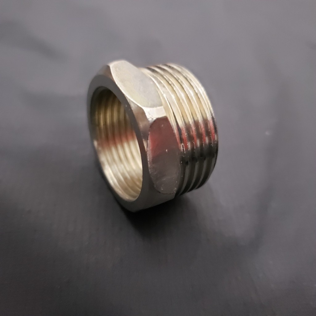 LƠ THU 20/15 (27-21) INOX BÓNG HÀNG ĐẸP GIÁ RẺ ( CÀ RÁ INOX, ĐẦU NỐI ỐNG NƯỚC REN NGOÀI )