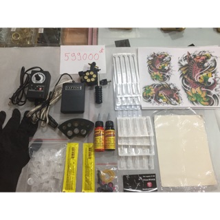 Bộ kit 1 máy xăm dành cho người mới học xăm V3
