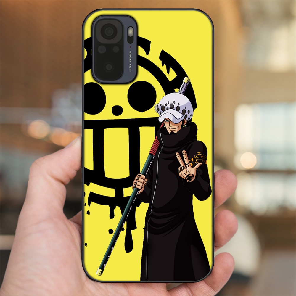 Ốp lưng Xiaomi Redmi Note 10, Note 10s viền đen in hình Law One Piece