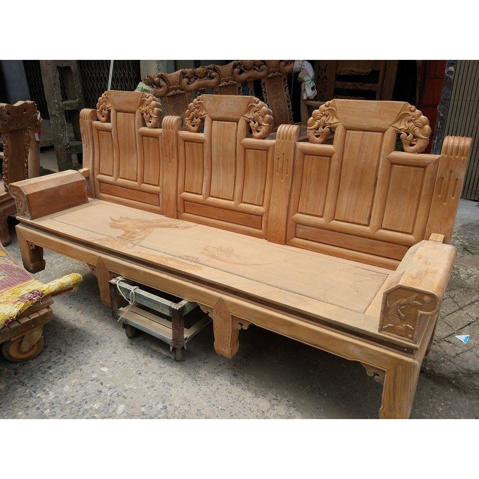 Bộ bàn ghế âu á hộp như ý voi gỗ gõ đỏ
