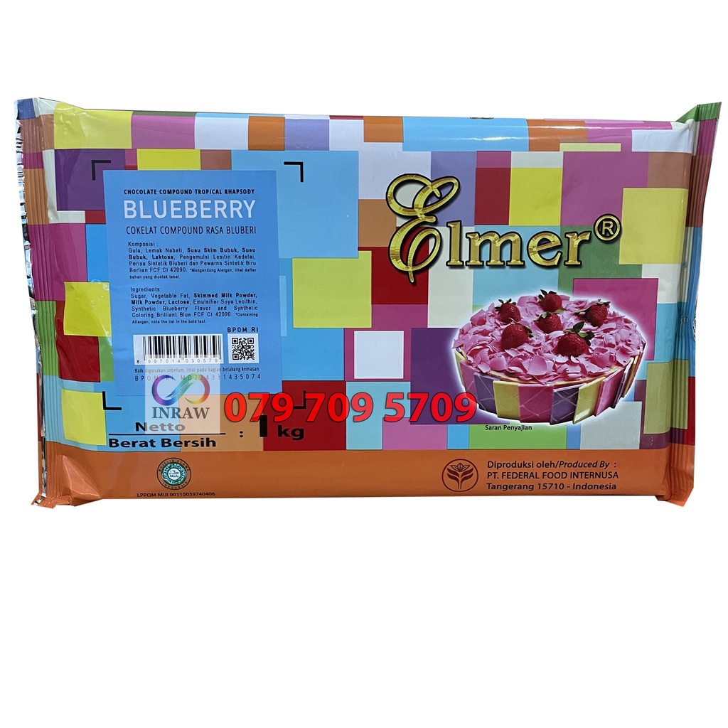 Socola màu xanh việt quất thanh 1kg