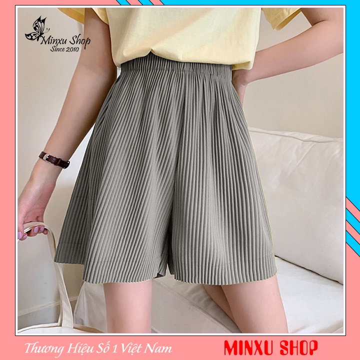 Quần Đùi Nữ Cạp Cao, Quần Sooc Nữ ống suông Cá Tính Nhiều Màu, Chất Đẹp, Dễ Phối đồ Minxu shop QX