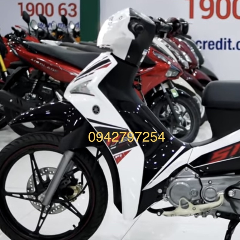 Sơn xe máy Yamaha Sirius màu Trắng pha lê MTP002-1K và MTP704-2K Ultra Motorcycle Colors