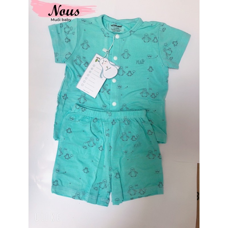 Nature wear - Bộ cài giữa vải sợi tre mềm mát cho bé trai/bé gái