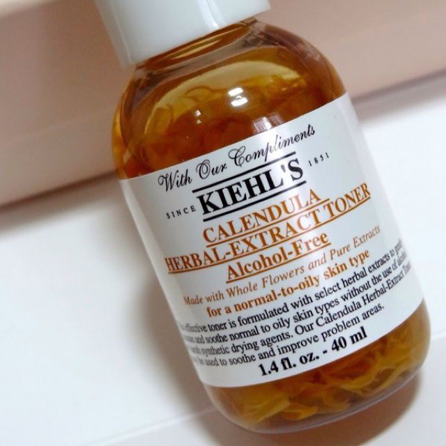 NƯỚC HOA HỒNG TONER HOA CÚC KIEHL’S  40 ml ( mini ) : calendula herbal extract alcohol free 40ml