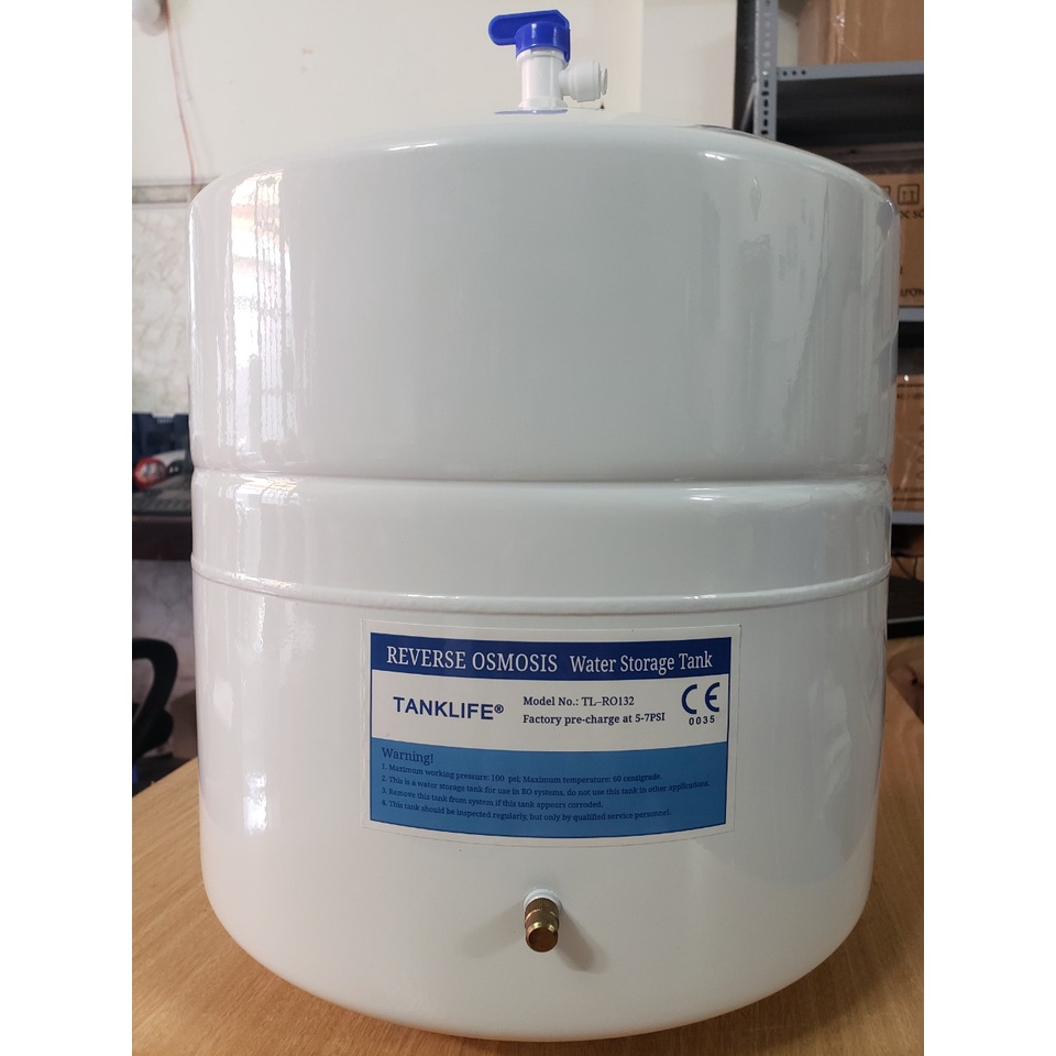 Bình Áp Máy Lọc Nước RO (Thép) 10L-Kèm Van