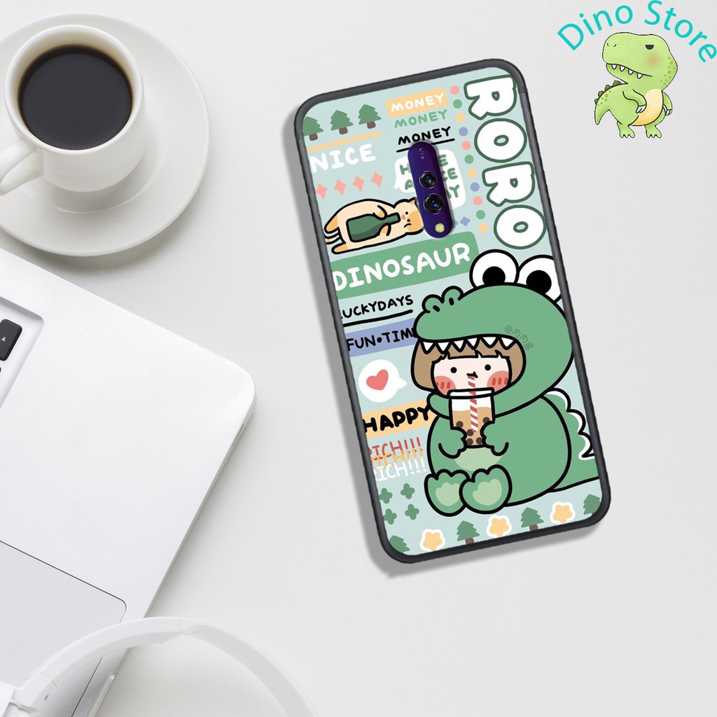 ỐP LƯNG OPPO K3/K20/K30/REALME X  ,  IN HÌNH KHỦNG LONG NGỘ NGHĨNH VÀ CUTE