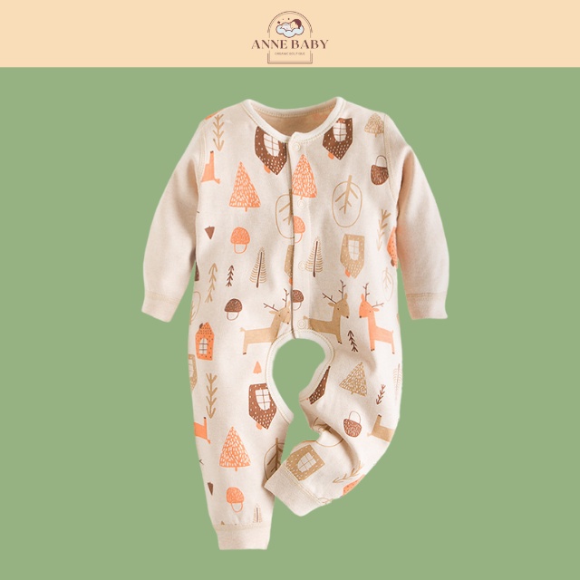 Bodysuit Mùa Hè Cho Bé 0-2 Tuổi Cotton Organic Họa Tiết Dễ Thương Hữu Cơ Tự Nhiên An Toàn Cho Da Bé, Áo Liền Quần Cho Bé