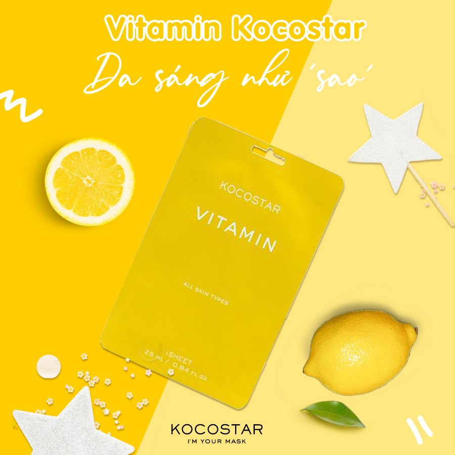 Mặt Nạ Vitamin Trẻ Hóa Và Làm Sáng Da Kocostar KOCOSTAR VITAMIN MASK