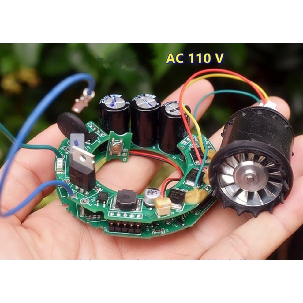 Động Cơ Không Chổi Than Mini AC110V Tốc Độ Cao Kèm Mô Tơ Máy Sấy Tóc