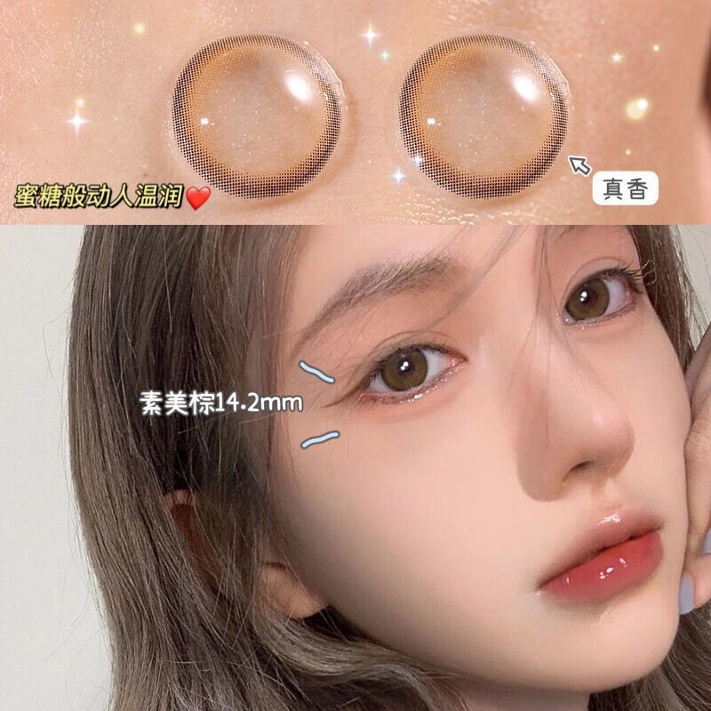 Kính áp tròng tự nhiên xinh xắn cho nữ