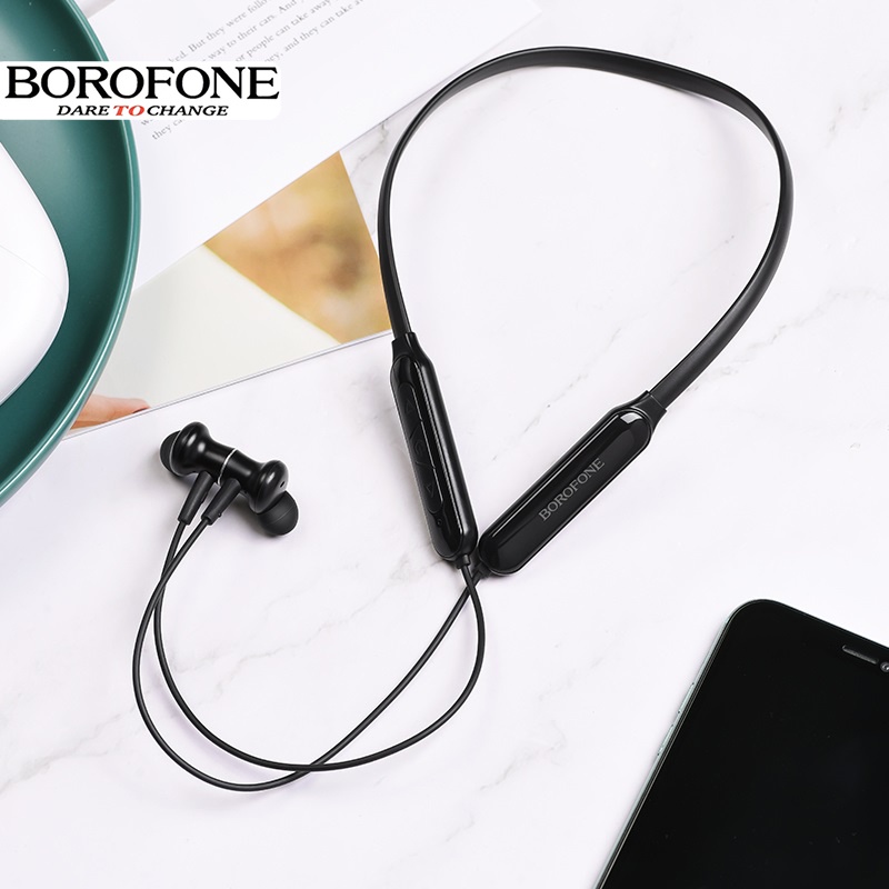 Tai nghe nhét tai bluetooth BOROFONE BE29 Sport chống ồn không dây, nghe nhạc đàm thoại 10 tiếng - Chính hãng