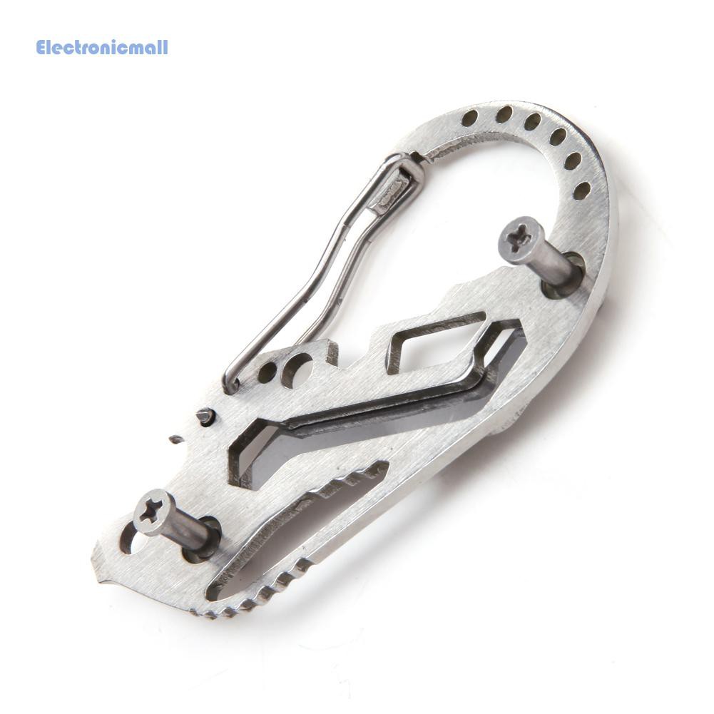 EleEDC Multi-function Key Holder Screwdriver Wrench Carabiner Outdoor Tools