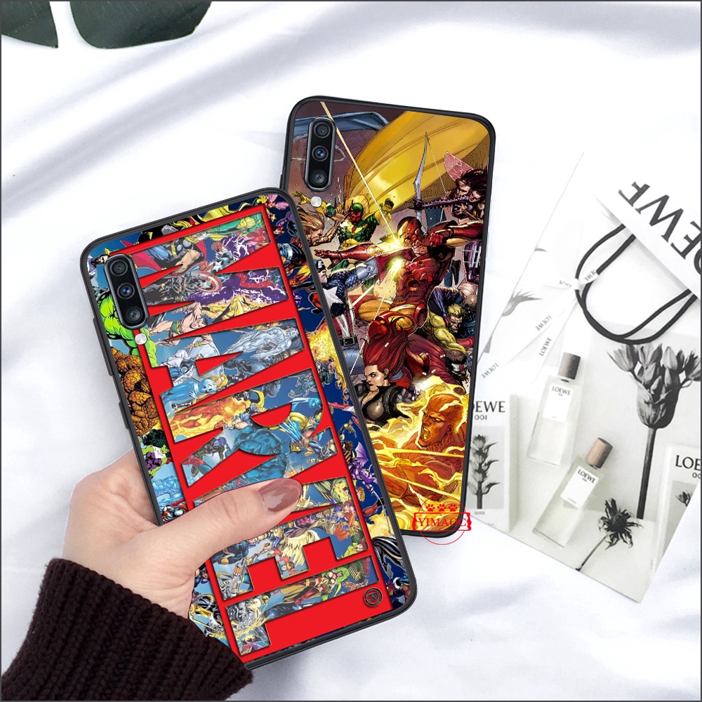 Ốp điện thoại mềm in hình truyện tranh siêu anh hùng Marvel cho Samsung A10S A20S A30S A40S A50S A70S M10 M20 M30 M40