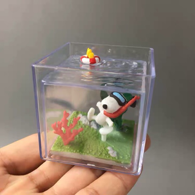 Bộ mô hình Rement Snoopy Happy Terrarium