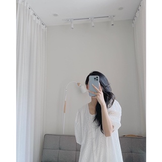 Váy dài đuôi cá hoa dập Samhyewear
