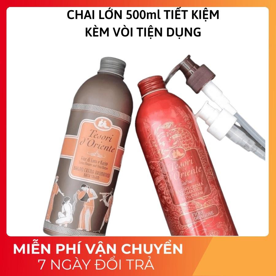 Sữa Tắm Nước Hoa Quyến Rũ Sữa Tắm Tesori Hương Hoa Sen Trắng Da 500ml Cao Cấp Được Yêu Thích Số 1