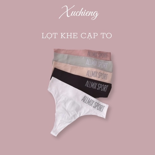 QUẦN LỌT KHE COTTON CẠP TO DÁNG SEXY SPORTY ALLMIX 9809
