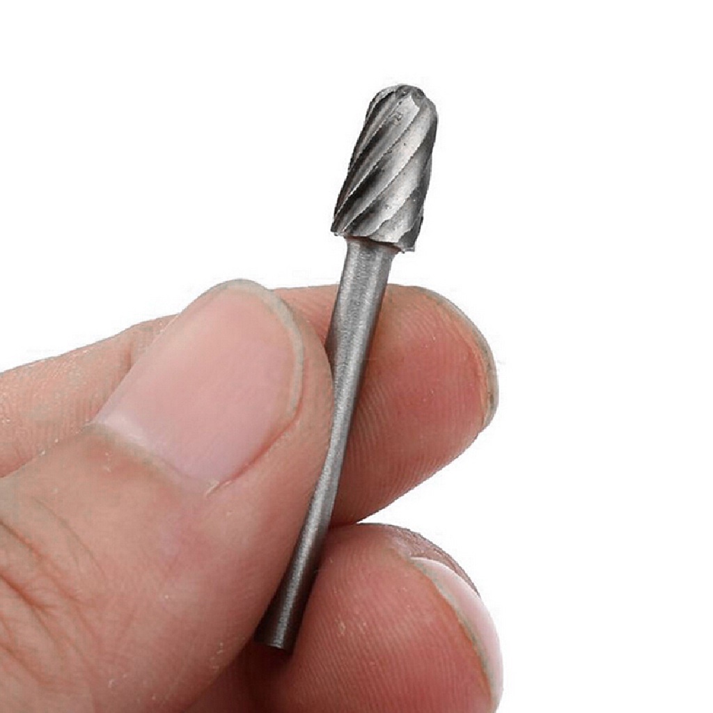 Set 6 mũi khoan mài xoắn HSS mini điêu khắc gỗ chuôi 3mm