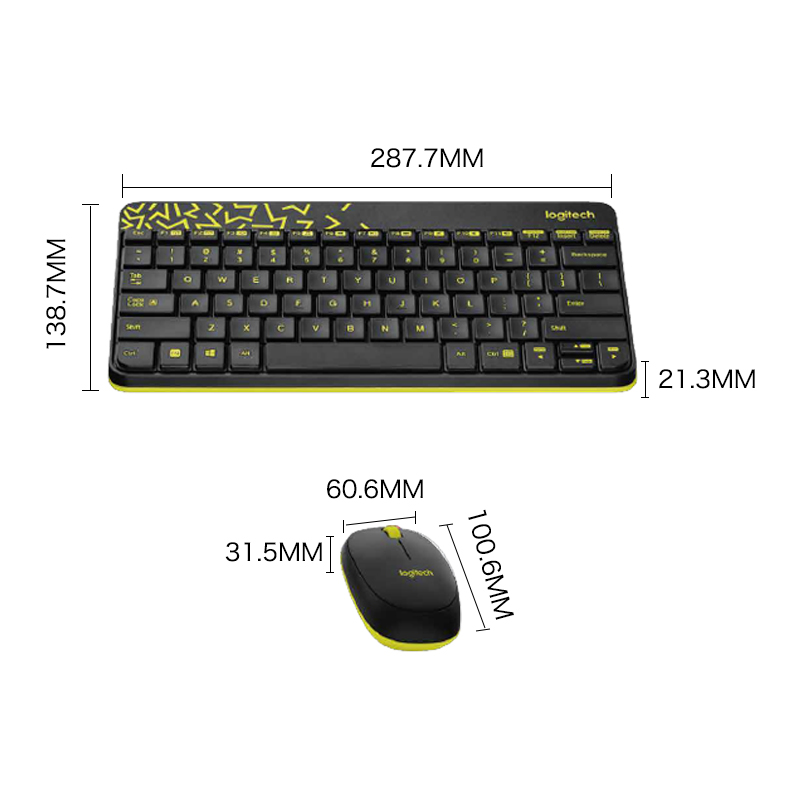 Bộ Bàn Phím Và Chuột Không Dây Logitech MK240