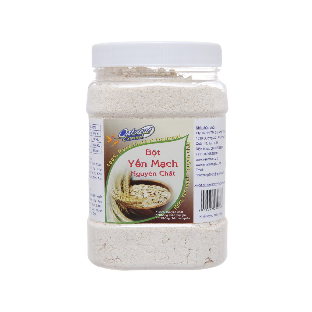 Bột yến mạch nguyên chất Oatmeal Cereal hộp 500g vttsp mới12 spmclc hdcyhmoi12...