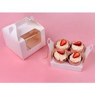 Hộp giấy cupcake 4 bánh