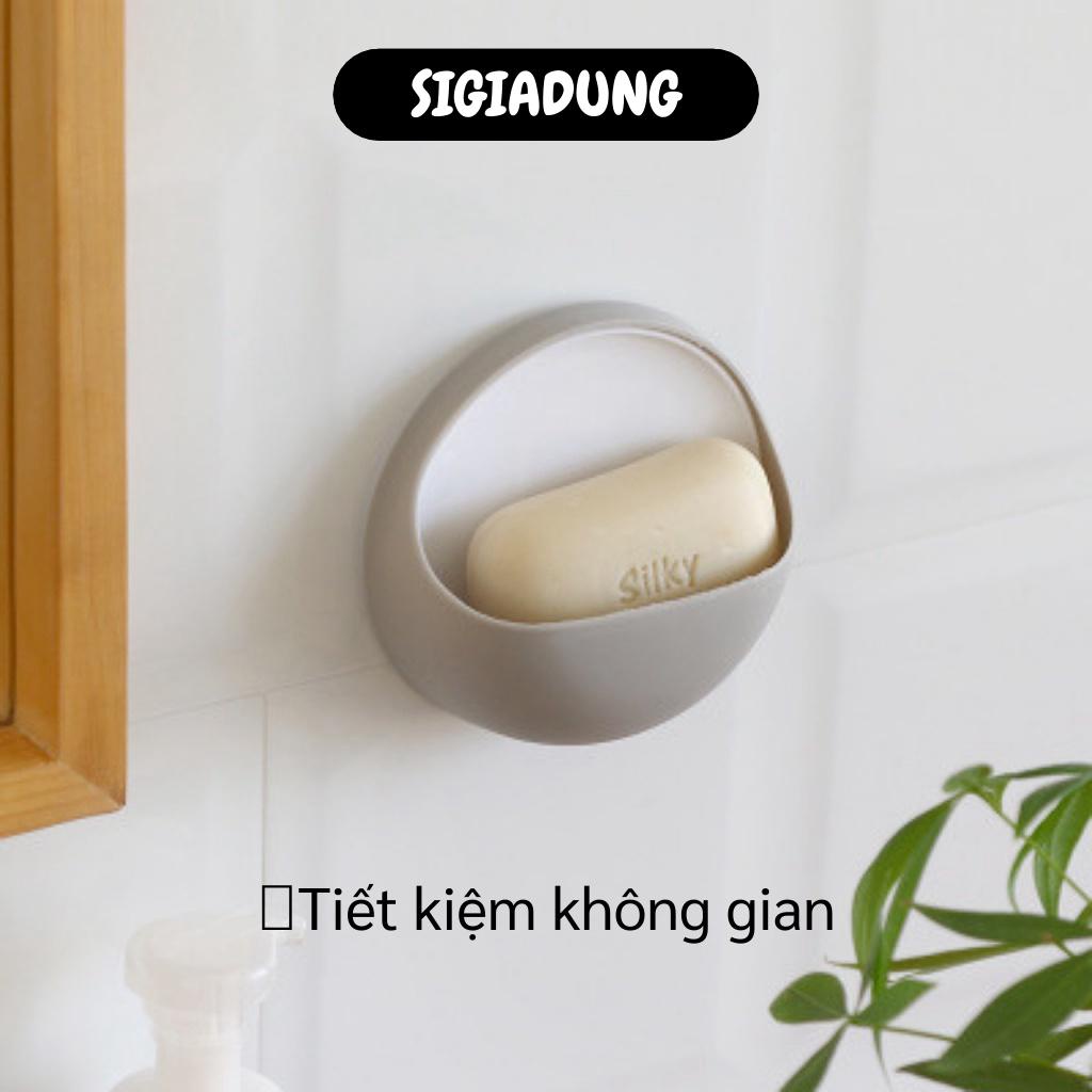 [SGD] Kệ Đựng Xà Phòng - Giá Đỡ Xà Phòng, Bông Tắm Hình Tròn Dán Tường Có Lỗ Thoát Nước 7752