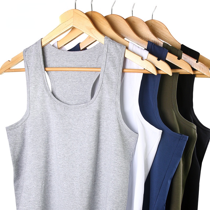 Áo Tank Top Thể Thao Chất Liệu Cotton Co Giãn 090 Thời Trang Mùa Hè Cho Nam