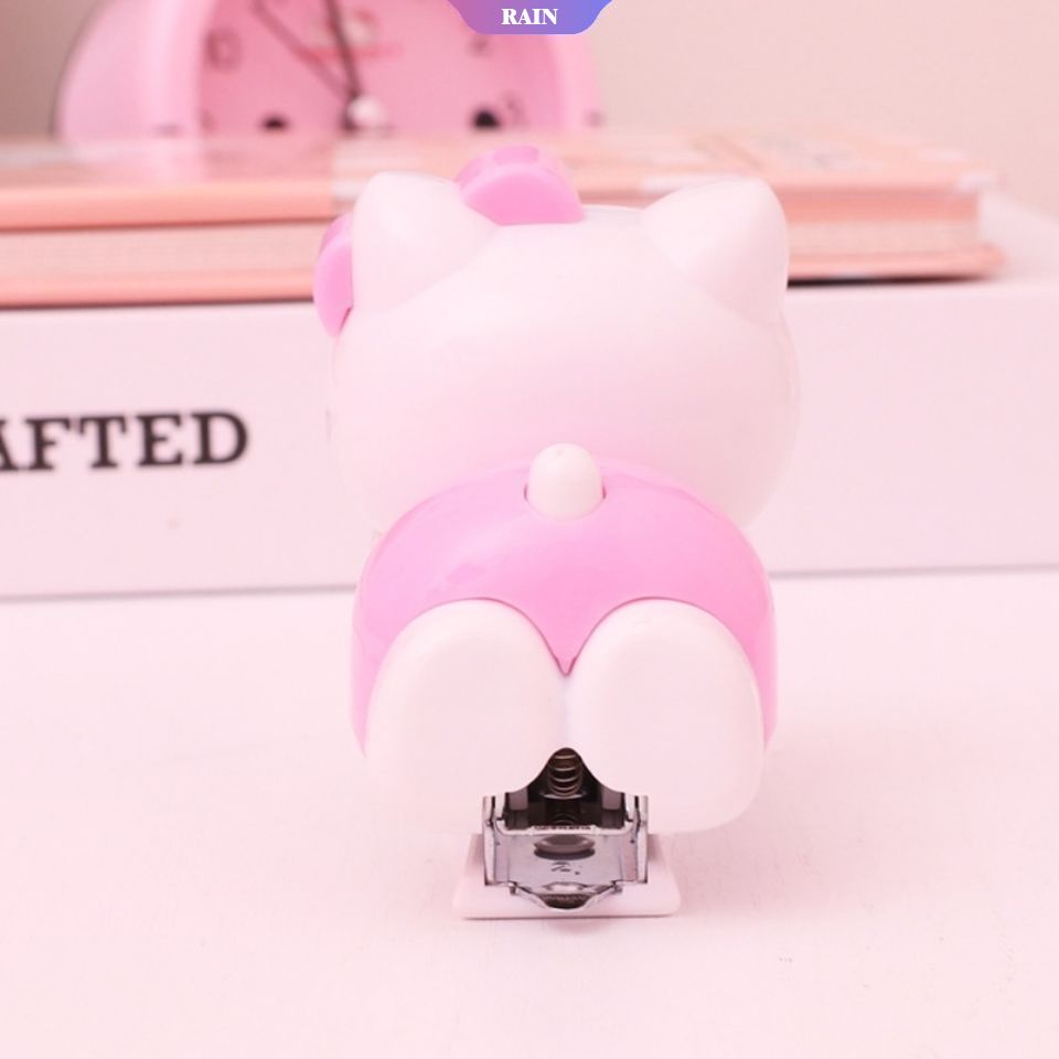 Kẹp Bấm Giấy Mini Họa Tiết Hoạt Hình Hello Kitty Dễ Thương Đa Năng Tiện Dụng Cho Văn Phòng/ Trường Học
