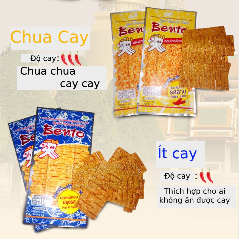 Mực Bento Đủ vị Thái Lan_Combo 4 gói 4 vị-Tự Chọn 5g/gói_SNACK SEEKER🥐🥐🥐 | BigBuy360 - bigbuy360.vn