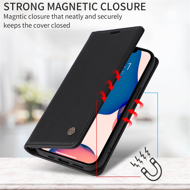 Ốp Điện Thoại Da PU Nắp Gập Từ Tính Kiểu Ví Sang Trọng Cho Samsung Galaxy Note20 Ultra Note10 + Note10 S10 Lite Note9 A30 A20 A10 M10