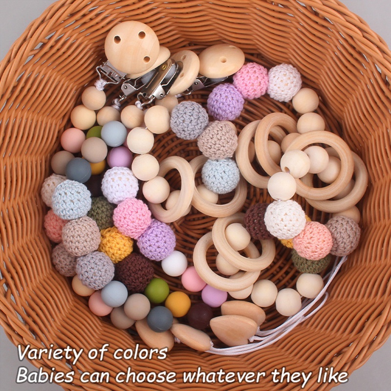 Vòng Đeo Tay Núm Vú Giả Bằng Silicone Dành Cho Bé Gái Mọc Răng