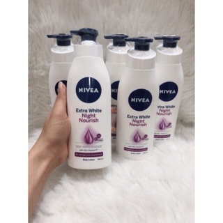 Sữa dưỡng thể trắng da Nivea Ban đêm 400ml