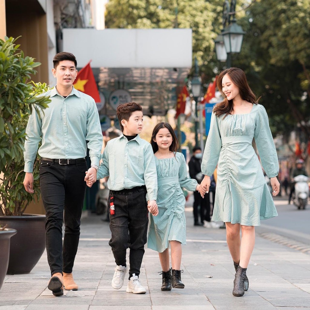 SET Xanh Thanh Lịch Có Size Cả Gia Đình