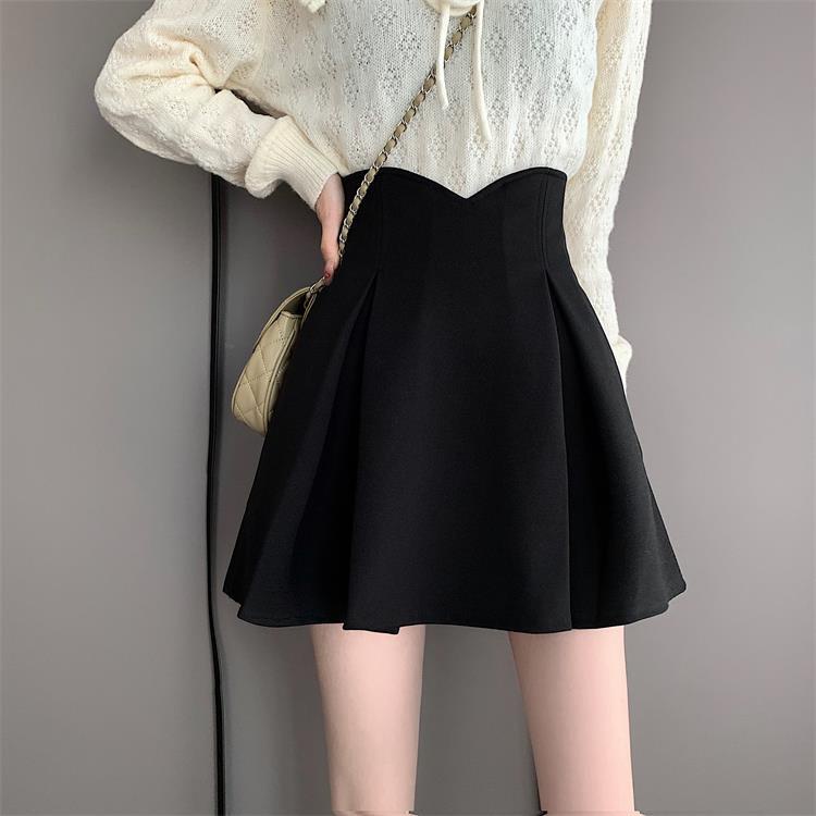 Chân Váy Lưng Cao Màu Trơn Plus Size