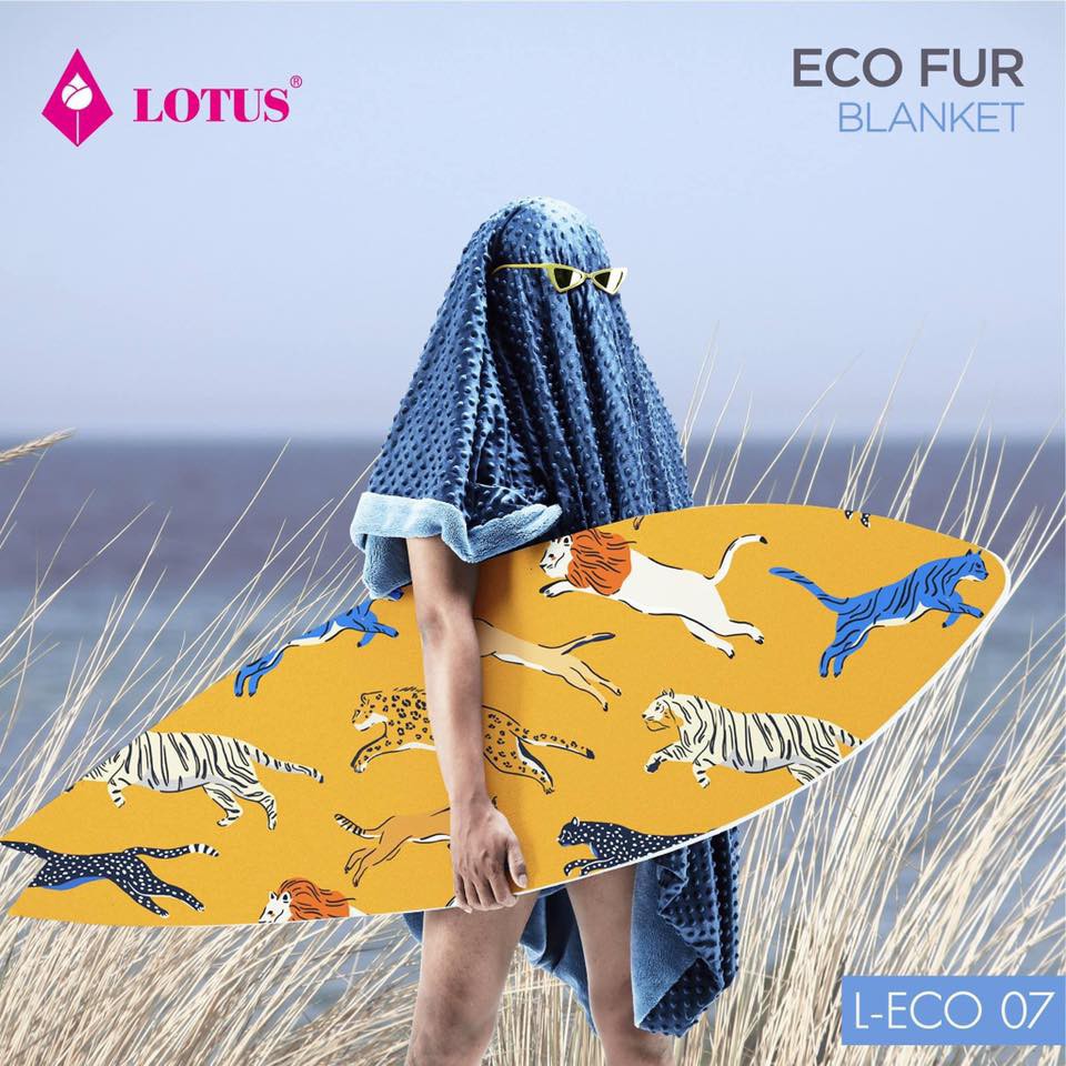 Chăn mền cao cấp Thái Lan Lotus bedding – Chăn nhung ECO-FUR L-ECO-07