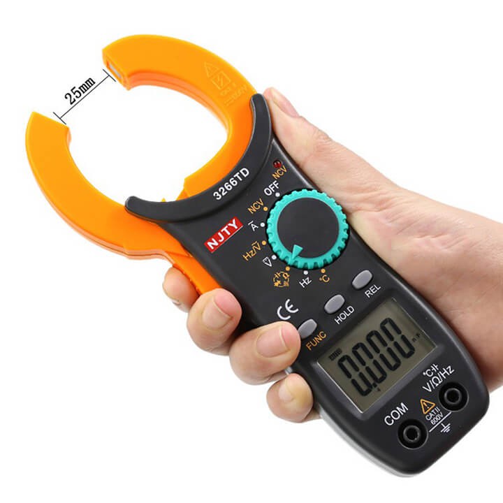 Đồng Hồ Đồng Hồ Vạn Năng NJTY 3266TD Đo Tụ,Tần Số, Nhiệt Độ, Ampe kìm đo điện trở, điện áp, điện dung