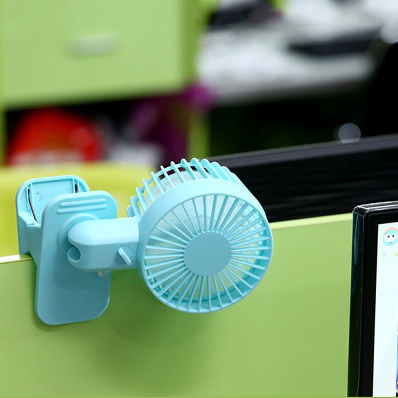 Quạt Điện Làm Mát Cánh Đôi Sạc Cổng USB Có Thể Điều Chỉnh