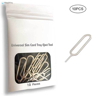 10pcs Slim Sim Card Tray Pin Eject Removal Tool Needle Opener Ejector for Most Smartphone