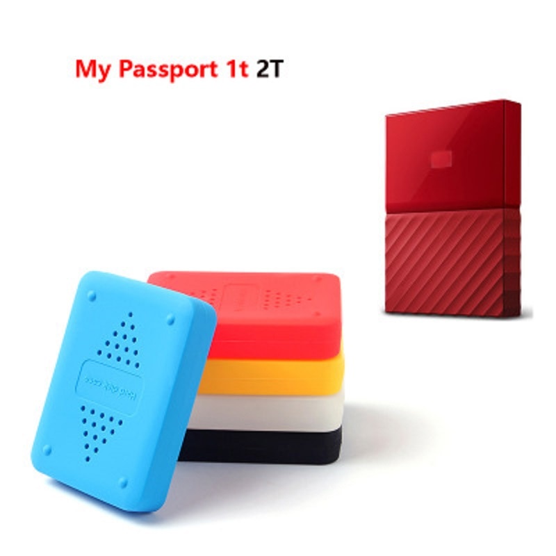 Ốp lưng cao su đàn hồi silicon chống sốc cho WD My Passport 1T 2T
