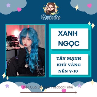 Thuốc nhuộm tóc XANH NGỌC kèm trợ nhuộm trùm đầu siêu dưỡng