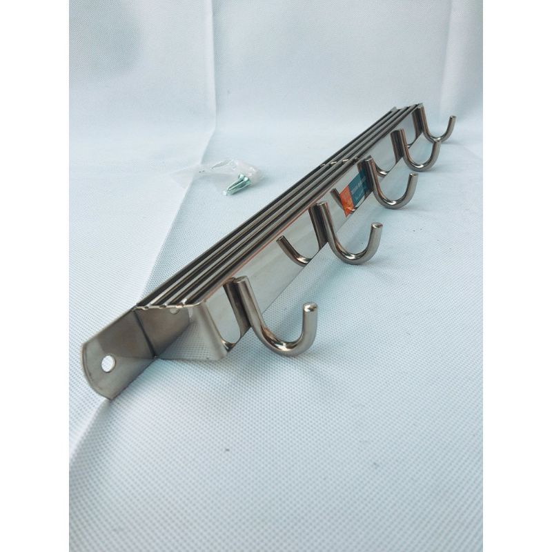 Giá cài Dao Inox có móc treo nồi tiện dụng