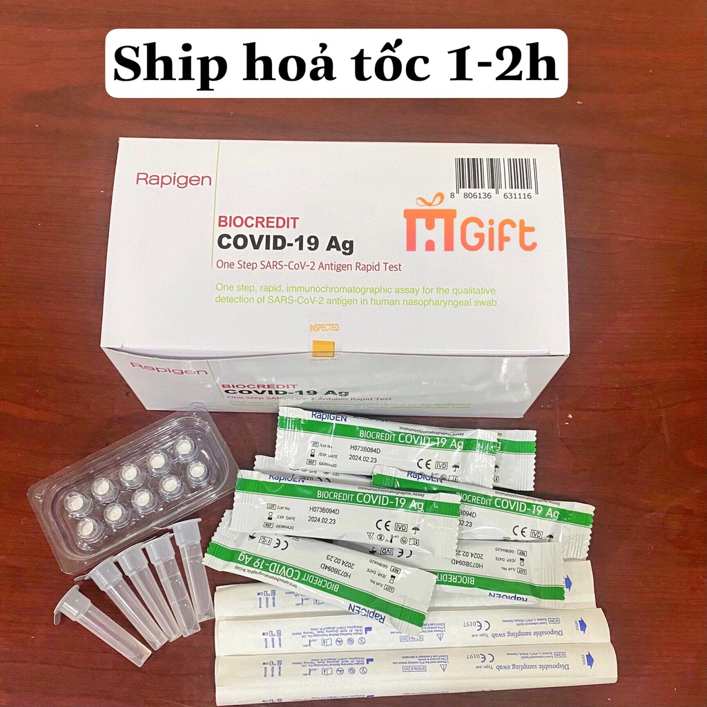 [Chính hãng]Test nhanh, kit test nhanh BioCredit Covid-19 Ag của Hàn Quốc